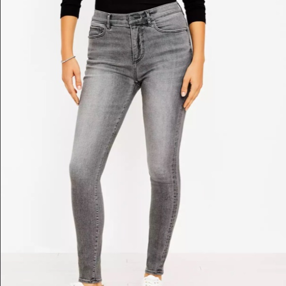 Curvy High Rise Sculpt Jeggings In Mid Grey Wash